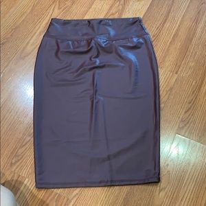 Pencil skirt (leather)